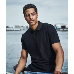 GEYSER Funktionales Poloshirt, Schwarz, Herren -New Stylish Shop 105278 40