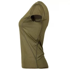 GEYSER Active Damen Lauf-T-Shirt, Olivgrün Melange, Weiß -New Stylish Shop 105303 20