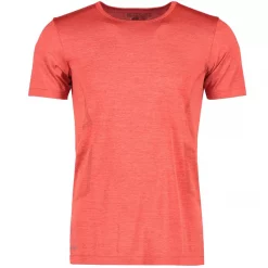 GEYSER Nahtlos T-Shirt, Rot Melange, Herren