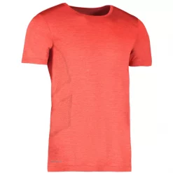 GEYSER Nahtlos T-Shirt, Rot Melange, Herren -New Stylish Shop 115162 20