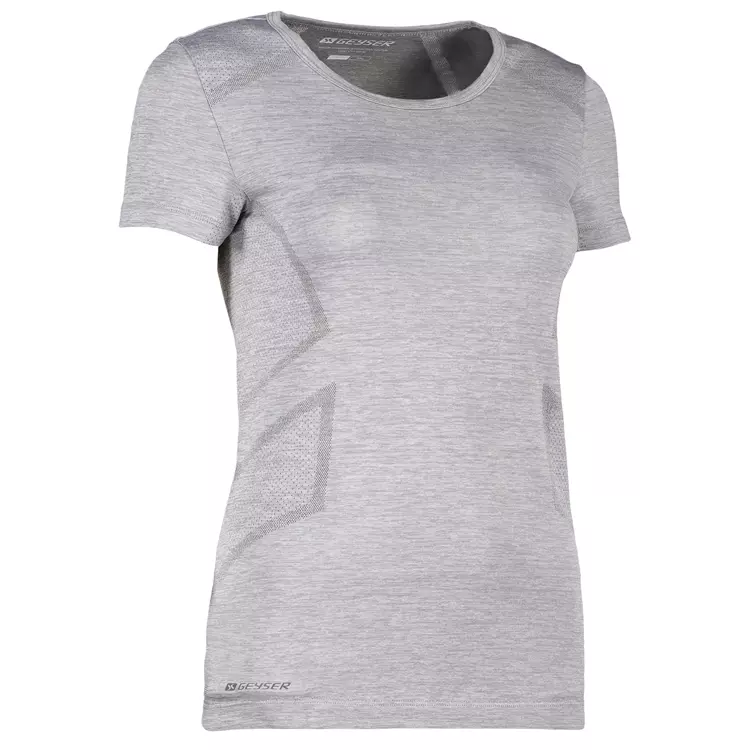 GEYSER Nahtlos Damen T-Shirt, Grau Melange 3 GEYSER Nahtlos Damen T-Shirt, Grau Melange – Bild 3