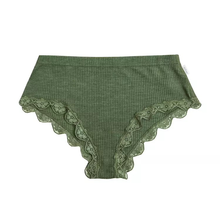 Joha Undertøj Joha Kate Damen Hipster, Wolle/Seide, Olivgrün, Schwarz 1 Joha Undertøj Joha Kate Damen Hipster, Wolle/Seide, Olivgrün, Schwarz