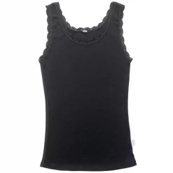 Joha Undertøj Joha Cecilie Damen Unterhemd Mit Merinowolle, Schwarz -New Stylish Shop 126764 1000 10 1