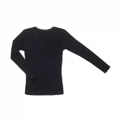 Joha Undertøj Joha Cecilie Damen Langärmliges Unterhemd Mit Merinowolle, Schwarz -New Stylish Shop 126768 1000 10 1