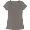 Joha Undertøj Joha Sara Damen T-Shirt, Wolle/Seide, Sesam Melange
