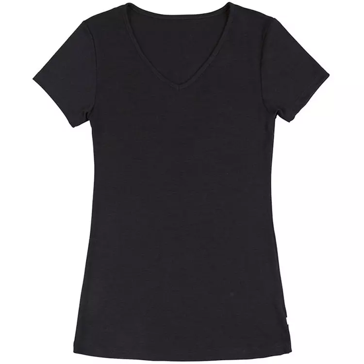 Joha Undertøj Joha Sara Damen T-Shirt, Wolle/Seide, Schwarz 2 Joha Undertøj Joha Sara Damen T-Shirt, Wolle/Seide, Schwarz – Bild 2