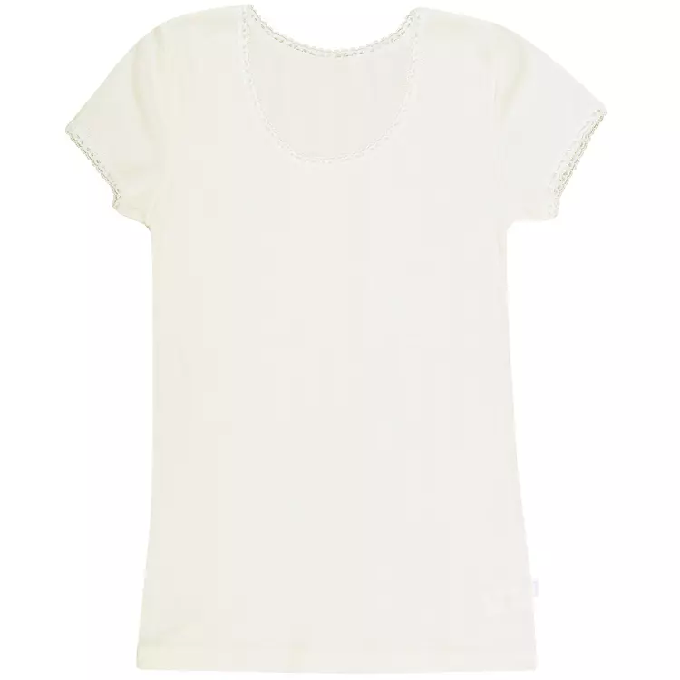 Joha Undertøj Joha Filippa Damen T-Shirt, Wolle/Seide, Weiß 1 Joha Undertøj Joha Filippa Damen T-Shirt, Wolle/Seide, Weiß