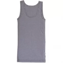 Joha Undertøj Joha Victoria Damen Unterhemd, Wolle/Seide, Grau