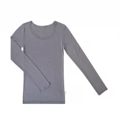 Joha Undertøj Joha Victoria Damen Unterhemd, Wolle/Seide, Grau