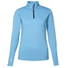 GEYSER Warm Trainer Langärmliges Damen Laufshirt, Aquablau