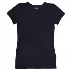 Joha Undertøj Joha Marie Damen T-Shirt Mit Merinowolle, Schwarz