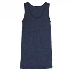 Joha Undertøj Joha Emily Damen Unterhemd, Wolle/Seide, Dunkelblau