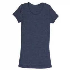 Joha Undertøj Joha Emily Damen T-Shirt, Wolle/Seide, Dunkelblau