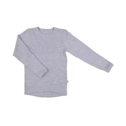 New Stylish Shop 39 Joha Undertøj Joha Langärmliges Unterhemd Für Kinder Mit Merinowolle, Grau Melange
